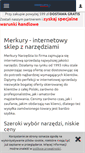 Mobile Screenshot of narzedzia-merkury.pl